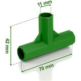 Plonos 11mm tropolni konektori za biljke rajčice PL-941 zeleni 4 kom | shoptok.hr