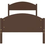  Okvir za krevet od masivne borovine tamnosmeđi 100 x 200 cm | shoptok.hr