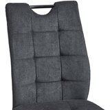 MID.YOU NIHAJNI STOL, kovina, tekstil antracit | Shoptok.si