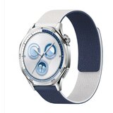 INF Kompatibilni pašček – Huawei GT6 Litchi silikon z magnetom White+Blue 18 mm, (5000264445) | Shoptok.si