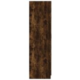  Garderobna omara dimljeni hrast 80x52x180 cm konstruiran les, (20705623) | Shoptok.si