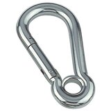  Karabin (Z naprstnikom, Premer: 10 mm, Dolžina: 100 mm, Nerjavno jeklo, A4, Polirana) Cene