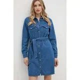 PepeJeans Obleka REGULAR DENIM DRESS PL953581HT8