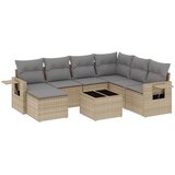  8-dijelni set vrtnih sofa od poliratana s jastucima bež | shoptok.hr