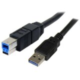 StarTech.com 3m, USB 3.0-A - USB 3.0-B USB kabel USB 3.2 Gen 1 (3.1 Gen 1) USB A USB B 5 Gbit/s Črna Cene