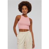 UC Ladies women's cropped rib top - pink Cene