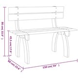  Klupa 150 cm od impregnirane borovine | shoptok.hr