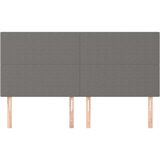  Uzglavlje 4 kom tamnosivi 100x5x78/88 cm od tkanine | shoptok.hr