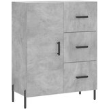 Maison Chic Komoda - Predalnik betonsko siva 69,5x34x90 cm inženirski les, (21722064) Cene