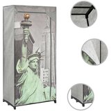 Furnova Garderobna omara New York 75x45x160 cm iz blaga, (21930370) | Shoptok.si