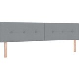  Krevet s uzglavljem i madracem Svjetlosiva 200x200 cm Tkanina | shoptok.hr