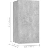 TV ormarići 7 kom boja betona 30,5x30x60 cm konstruirano drvo | shoptok.hr