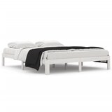 The Living Store Posteljni okvir bel iz trdne borovine 160x200 cm - Posteljni Okvir, (21530395) | Shoptok.si