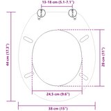  Toaletna sjedala s mekim zatvaranjem Svijetloplava 44 x 38 cm | shoptok.hr