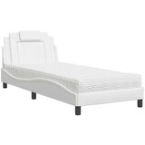  Krevet s madracem bijeli 90 x 200 cm od umjetne kože | shoptok.hr