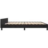  Za krevet s uzglavljem crni 200x200 cm baršunasti | shoptok.hr