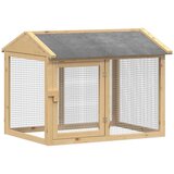 vidaXL Hiša za kokoši Rjava 225 x 60 x 89 cm | Shoptok.si