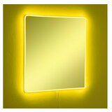 Hanah home ogledalo sa led osvetljenjem square 50x50 cm yellow | ePonuda.com