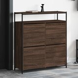  The Living Store Omarica za čevlje s 4 predali rjav hrast 100x34x112 cm - Omara Za Čevlje, (21442329) Cene