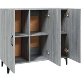  Komoda siva sonoma 90x34x80 cm konstruiran les, (20654187) | Shoptok.si
