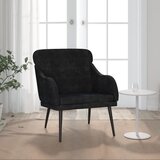  The Living Store Fotelj črn 63x76x80 cm žamet - Naslanjač, (21493699) | Shoptok.si