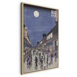  Slika - Utagawa Hiroshige – Night time view of Saruwaka Street 80x120 U prirodnom drvenom okviru | shoptok.hr