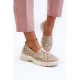 EVENTO PE1 Beige Women's Cut-out Shoes Emilei | Shoptok.si