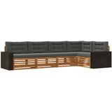  Set vanjskih sofa 5 pcs Prirodna i antracit 331 x 172,5 x 73 cm | shoptok.hr