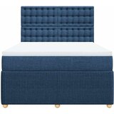  Krevet s oprugama i madracem plavi 160x200 cm od tkanine | shoptok.hr