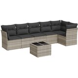  7-dijelni set vrtnih sofa svjetlosivi od poliratana | shoptok.hr