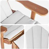  Vrtna stolica Adirondack s osloncem za noge Prirodna | shoptok.hr