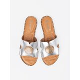 SEASTAR Silver flip-flops with gold decoration | Shoptok.si