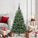 vidaXL Umetno Zložljivo Božično Drevo Zelena 120 cm PVC in kovina | Shoptok.si