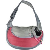 Duvo sarah crazy paws torba za ljubimce, s, 25x15.5x43cm, crveno-siva