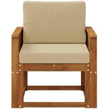  Srednja sofa za van Čvrsto drvo akacije Prirodna | shoptok.hr