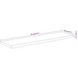  Zidna polica 70x20x2,5 cm pravokutna bagremovo drvo živi rub | Eponuda.ba