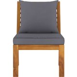 Maison Chic Sekcijski sredinski kavč - Sofa - Kanape s temno sivo blazino akacijev les, (21727093) Cene