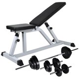  Klupa za vježbanje sa setom utega 30 5 kg | shoptok.hr