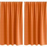 vidaXL Zavjese 2 pcs Svijetla narančasta 140 x 140 cm Poliester | shoptok.hr