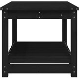vidaXL vrtni stol crni 82 5 x 50 5 x 45 cm od masivne borovine | shoptok.hr