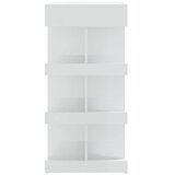  Barski stol sa stalkom za pohranu sjajni bijeli 100x50x101,5 cm | shoptok.hr