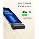 Powerbank VEGER PlugOn - 5000 mAh z vgrajenim Lightning 8-pin PD 20W priključkom | Shoptok.si