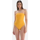Dagi Swimsuit - Yellow - Plain Cene