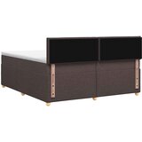  Boxspring krevet s madracem Tamno smeđa 200 x 200 cm Tkanina | shoptok.hr