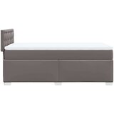 vidaXL Box spring postelja z vzmetnico siva 100x200 cm umetno usnje, (21321281) | Shoptok.si