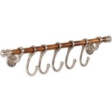 vidaXL Zidni stalak za kapute 75 x 15 cm aluminijski | shoptok.hr
