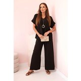 Kesi Włoski Set with necklace blouse + pants brown | Shoptok.si