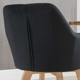  Blagovaonske stolice set od 2 moderni dizajn baršunasti izgled kaučukovo drvo 54x57x80 cm crna | shoptok.hr