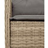  7-dijelni vrtni blagovaonski set od poliratana s jastucima bež | shoptok.hr