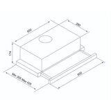 Davoline ASPIRATOR DELTA GR-IX 060 ugradni SIVO/INOX 20854 | ePonuda.com